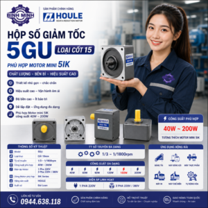 Hộp số giảm tốc Houle 5GU30K-C15